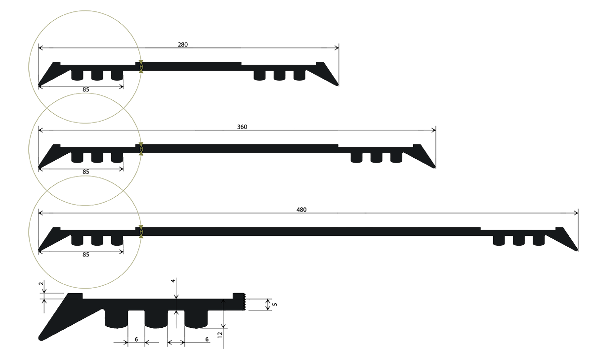 Profile Widths VIP-WECO