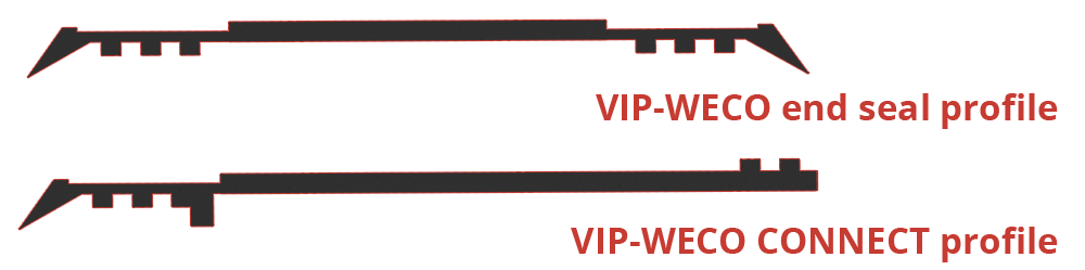 VIP-WECO CONNECT SEAL PROFILE AND VIP-WECO END SEAL PROFILE