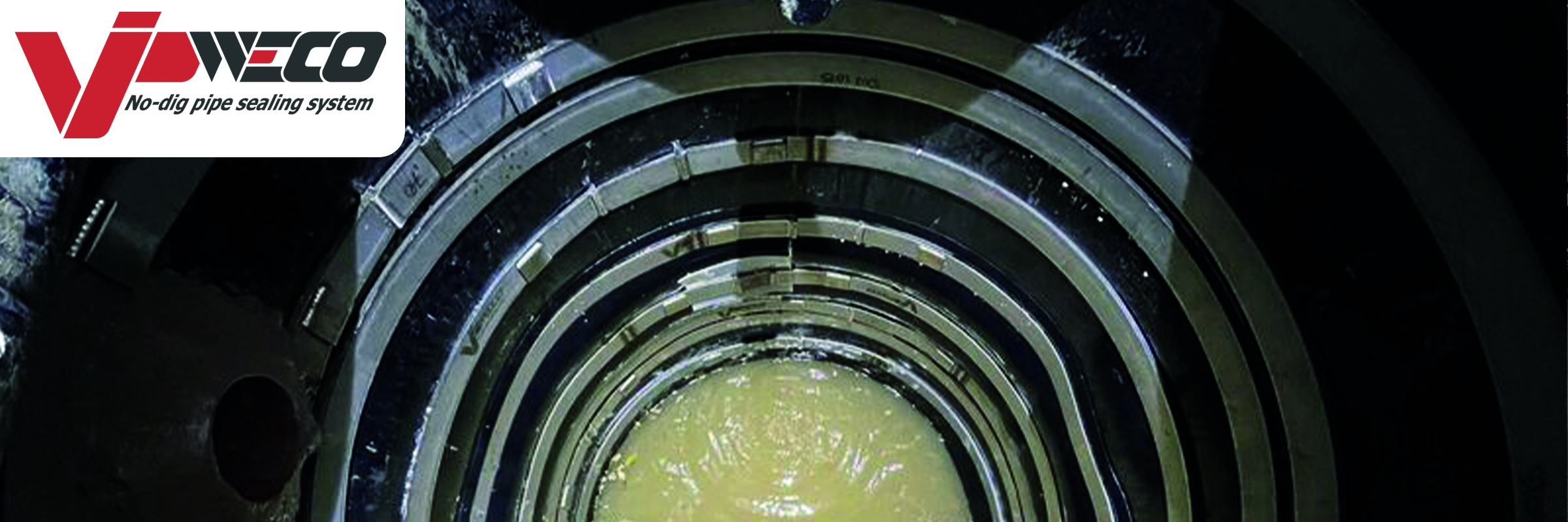 VIP-WECO internal seal installed inside a deformed underground sump tank